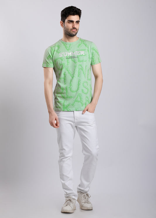 SUMMER LIGHT GREEN T-SHIRT R35-3