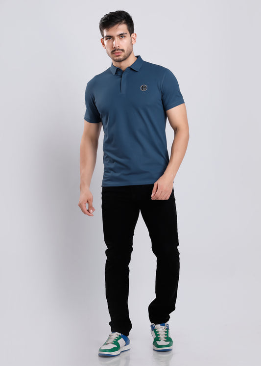 H LOGO AIRFORCE BLUE T-SHIRT C2-5