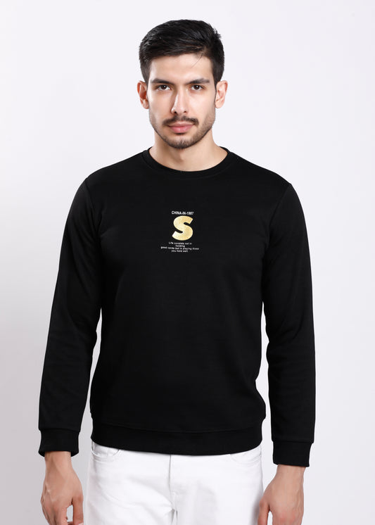 S BLACK T-SHIRT F112-1